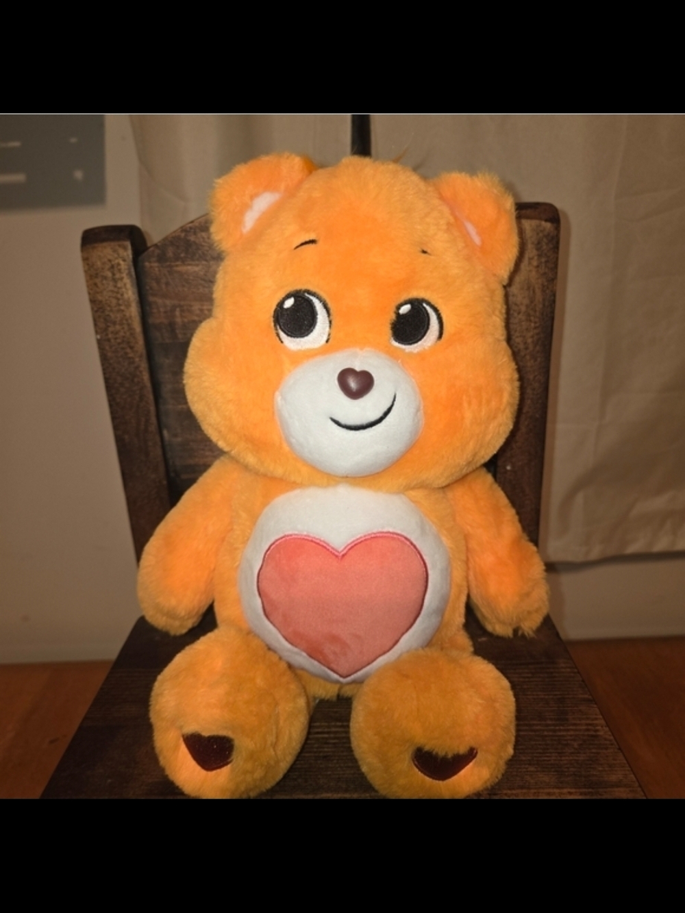 Care Bears Orange Plush with Red Heart Belly